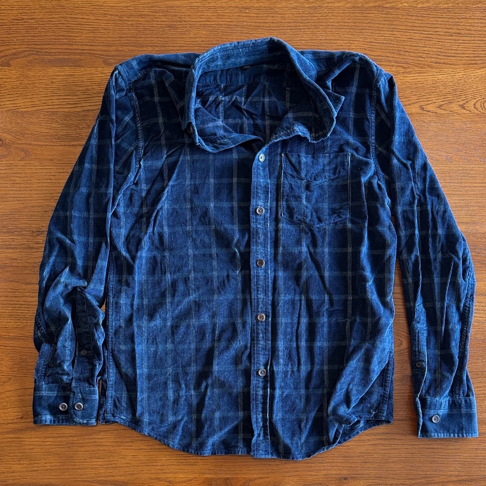 Banana Republic Navy Checkered Shirt